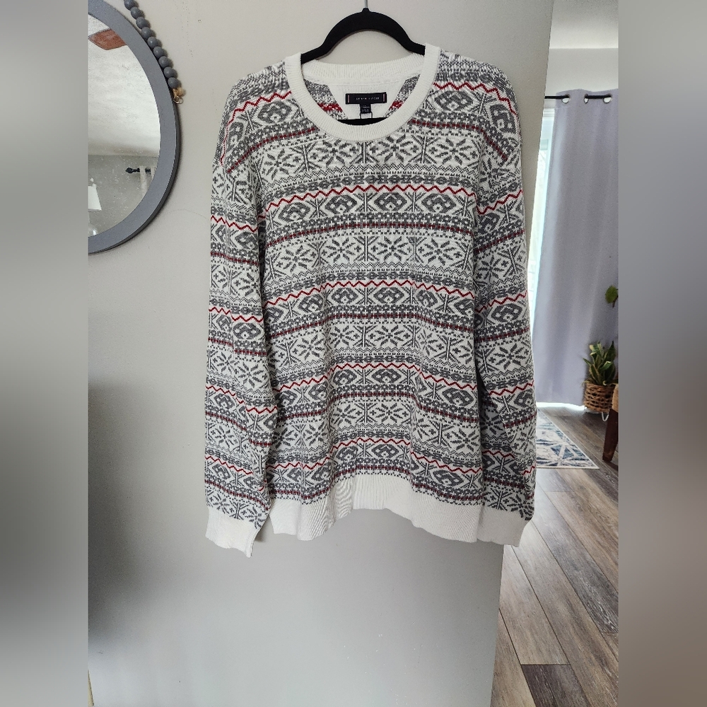 Tommy Hilfiger Fair Isle Nordic Crewneck Pullover Sweater